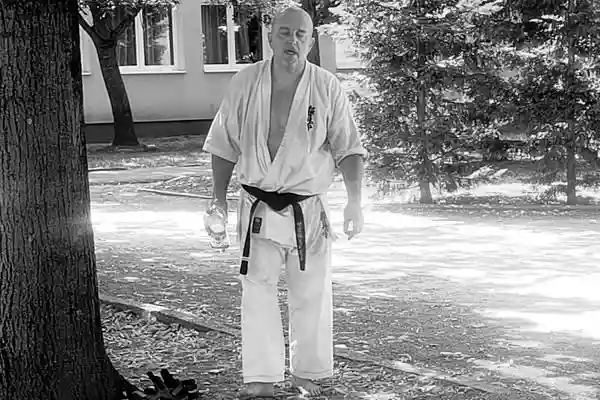 Felnőtt kyokushin karate vizsga küzdelem után